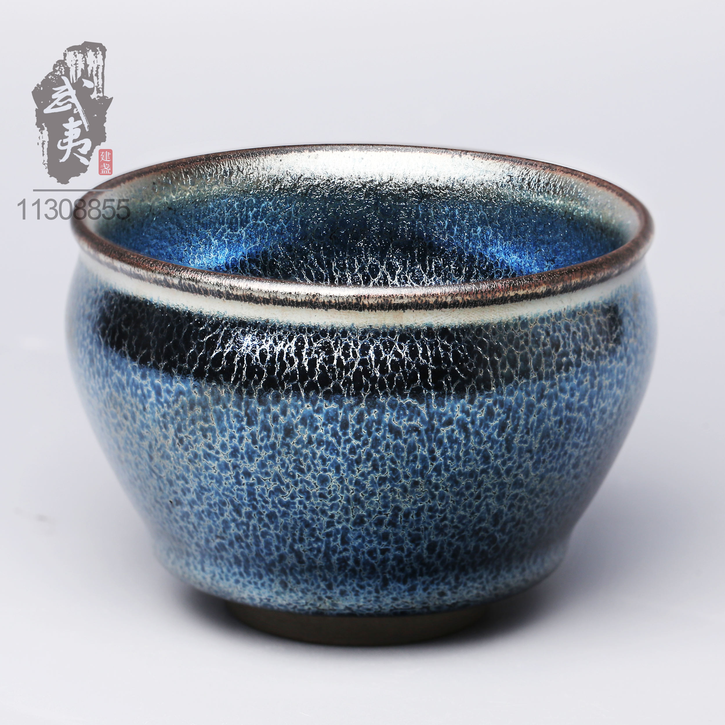 建盏大师翁书杰,蓝麒麟将军杯