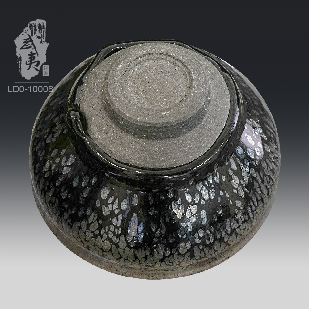 建盏李达，束口鹧鸪斑茶盏- 隐庐器